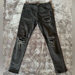 Men's Size 32 GK Distressed Grey Skinny Jeans